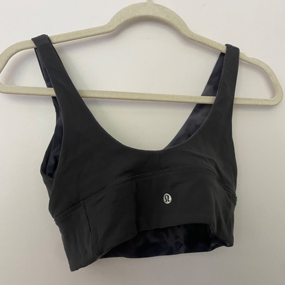 Lululemon Align Reversible Sports Bra in Diamond Dye and Dark Grey Sz 6 - Picture 5 of 6